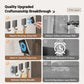 Magnetic wall hooks shown in use panels with metal mounts and curved hangers