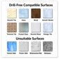 Drill-free suction cup soap holder compatible with smooth tile, glass, wood, and marble