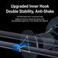 Car vent magnetic wireless phone holder with extended inner hook for stability
