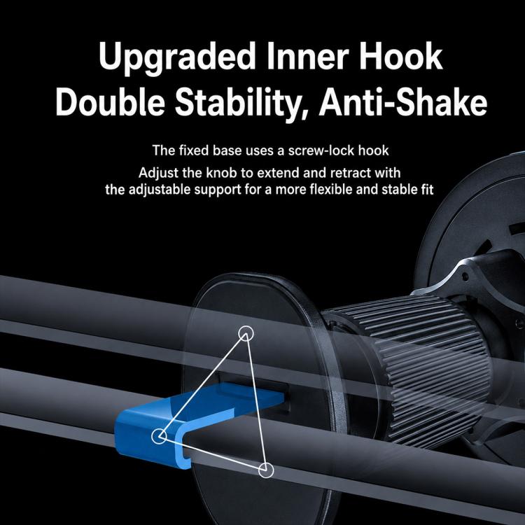 Car vent magnetic wireless phone holder with extended inner hook for stability