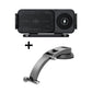 Black rotating 15W dual-coil wireless car charger mount with dashboard base
