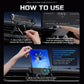 Wireless car charger mount installation steps with phone clamping