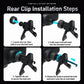 Wireless car vent clip mount with adjustable ball-head knob