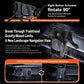 Black wireless phone charger mount with right-side control and rotating 90-degree view