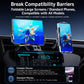 Car wireless charger bracket supporting phones and large screens in different positions