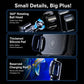 Car wireless charger bracket detail: rotating ball head, silicone pads, reserved charging port