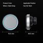 Rotating magnetic wireless car phone holder with blue-lit charging ring and vent clip