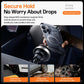 Magnetic wireless car phone holder with ring magnet and secure vent-grip design