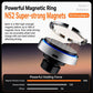 Silver wireless charging magnetic ring holder with strong magnet mount for car vents
