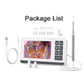 Smart visual otoscope kit with 4.3 inch display, stand, cable, and ear pick tips.