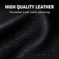 Black PU leather close-up with embossed diamond pattern texture