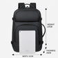 Black backpack front with size diagram showing 47cm height and 31cm width
