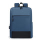 OUMANTU men's laptop backpack in blue, with zip front compartments and side handle