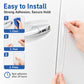 Clear car door edge guard strip with strong adhesion, easy peel-and-press install