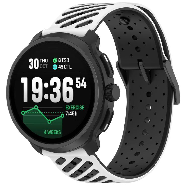 Twill Texture Breathable Silicone Watch Band, 20mm