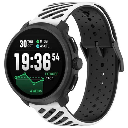 Twill Texture Breathable Silicone Watch Band, 20mm