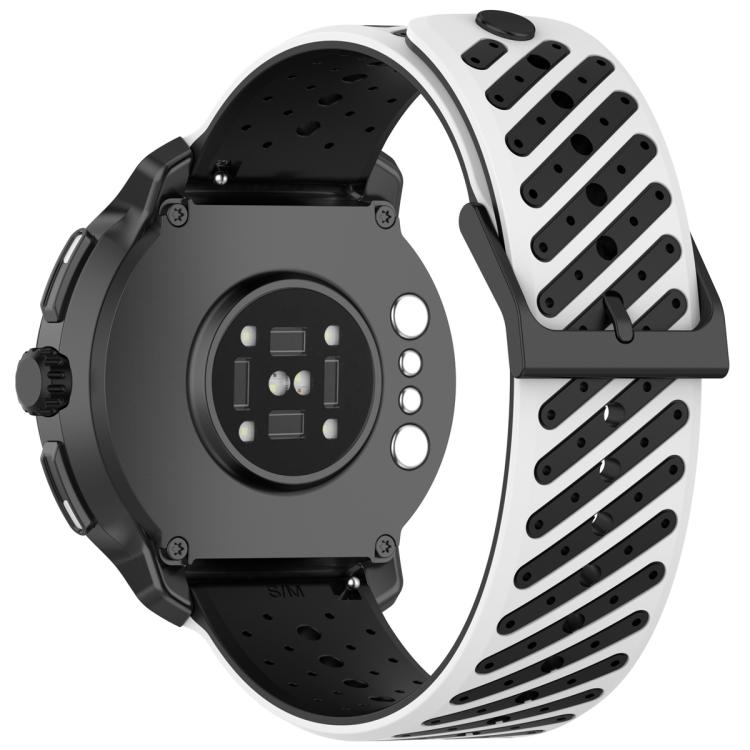 Twill Texture Breathable Silicone Watch Band, 20mm