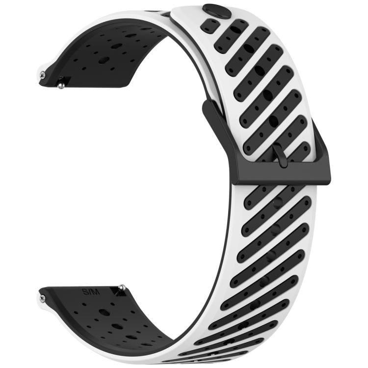 Twill Texture Breathable Silicone Watch Band, 20mm