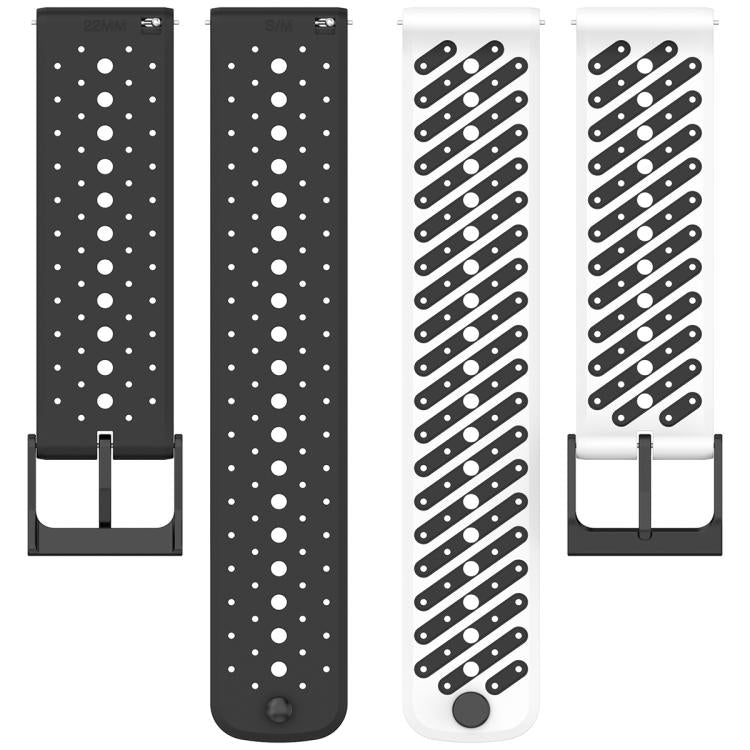 Twill Texture Breathable Silicone Watch Band, 20mm