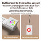 Wireless doorbell receiver with rainbow ring light and lanyard button