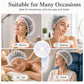 Disposable shower cap used for shower and skincare, white cap with elastic edge