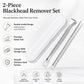 2-piece blackhead remover tool set with storage case and double-ended scraper tips