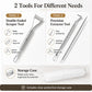 Blackhead remover tool set with double-ended scraper, precision extractor, and storage case