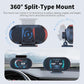 360-degree rotating mount dashboard GPS speedometer with wide-view display