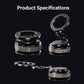Black car phone holder set with suction base, ring mount, and foldable arms
