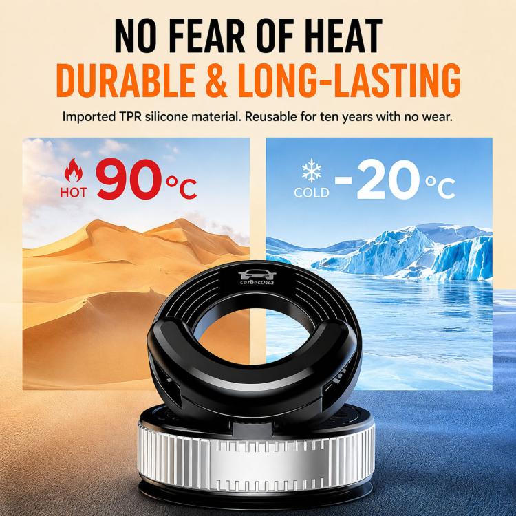 Black suction phone mount with silver ridged adjustment plate