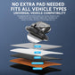 Car phone mount suction base with textured pad layers for different dashboard types