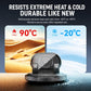 Durable black car phone mount with rotating suction base