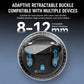 Vacuum suction rotating phone mount with black base and adjustable clamp arms