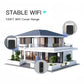Smart video doorbell camera with solar panel charging, for WiFi range