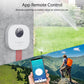 Wi‑Fi smart sprinkler controller with outdoor spray irrigation and app remote control