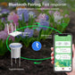 Smart soil sensor with two probes and smartphone app remote control shown