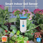 WiFi smart indoor soil sensor standing among green plants