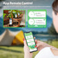 WiFi smart indoor soil sensor with blue button and black probe