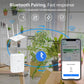 NEO WiFi smart drip irrigation controller app pairing graphic with phone and router