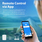 NEO WiFi smart drip irrigation controller remote control via app, phone in hand