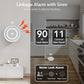 WiFi smart water leak alarm kit: round siren alarm with loud alarm sound indicators