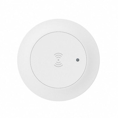 Round white WiFi human presence sensor, ceiling-mount style with indicator dot