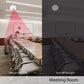 Ceiling-mounted white presence sensor for turning lights on and off