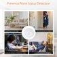 Human presence sensor demo showing presence or none status with round device