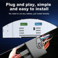 Car LCD instrument panel backplate with wiring connectors and display module, white