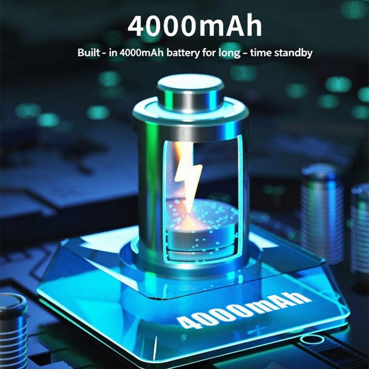 Doorbell battery capacity graphic featuring 4000mAh power module