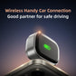Wireless car adapter module, silver housing with black face and green status light
