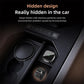 Small black USB wireless adapter for car dashboard with visible connector