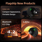 Compact black wireless car adapter dongle with green status LED on top
