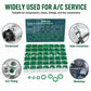 A/C O-ring kit with green rings for compressor, hose, and fitting connections